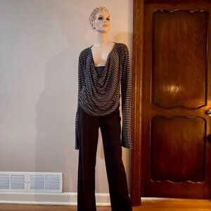 Punk-inspired Vivienne Westwood Anglomania Y2K long-sleeve draped top, size M